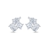 Thumbnail Image 2 of Pear-Shaped, Oval-Cut & Round-Cut White Lab-Created Sapphire Stud Earrings Sterling Silver