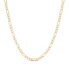 Thumbnail Image 1 of Figaro Chain Necklace 3.9mm Hollow 10K Yellow Gold 22&quot;