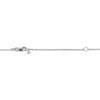 Thumbnail Image 4 of Baguette & Round-Cut White Lab-Created Sapphire Cluster Necklace Sterling Silver 18&quot;