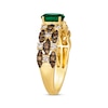 Thumbnail Image 2 of Le Vian Venetian Mosaic Emerald Ring 5/8 ct tw Diamonds 14K Honey Gold