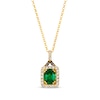 Thumbnail Image 1 of Le Vian Emerald Necklace 1/2 ct tw Diamonds 14K Honey Gold 19&quot;