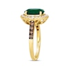 Thumbnail Image 1 of Le Vian Emerald Ring 3/8 ct tw Diamonds 14K Honey Gold