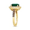 Thumbnail Image 2 of Le Vian Emerald Ring 3/8 ct tw Diamonds 14K Honey Gold