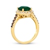 Thumbnail Image 2 of Le Vian Emerald Ring 3/8 ct tw Diamonds 14K Honey Gold