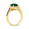 Thumbnail Image 3 of Le Vian Emerald Ring 3/8 ct tw Diamonds 14K Honey Gold