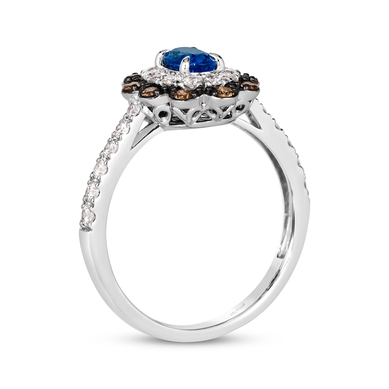 Main Image 3 of Le Vian Sapphire Ring 5/8 ct tw Diamonds Platinum