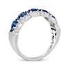Thumbnail Image 3 of Le Vian Blue Sapphire Ring 1/3 ct tw Diamonds 14K Vanilla Gold