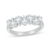 Thumbnail Image 1 of Pear-Shaped White Lab-Created Sapphire Ring Sterling Silver