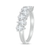 Thumbnail Image 2 of Pear-Shaped White Lab-Created Sapphire Ring Sterling Silver