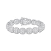Thumbnail Image 1 of KAY Lab-Grown Diamonds Cushion Link Bracelet 10 ct tw 10K White Gold 7.25&quot;