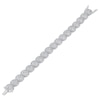 Thumbnail Image 2 of KAY Lab-Grown Diamonds Cushion Link Bracelet 10 ct tw 10K White Gold 7.25&quot;