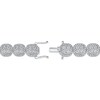 Thumbnail Image 3 of KAY Lab-Grown Diamonds Cushion Link Bracelet 10 ct tw 10K White Gold 7.25&quot;