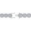 Thumbnail Image 2 of Lab-Created Diamonds by KAY Cushion Link Bracelet 10 ct tw 10K White Gold 7.25"