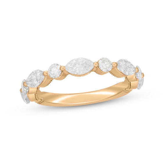 Neil Lane Artistry Marquise & Round-cut Lab-Created Diamond Anniversary Band 1-1/2 ct tw 14K Yellow Gold