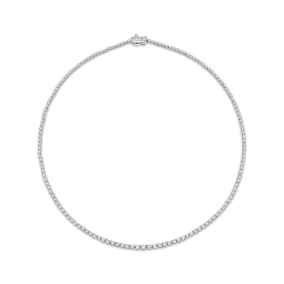 Diamond Riviera Necklace 5 ct tw 10K White Gold 17"