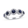 Thumbnail Image 1 of Blue Sapphire & Diamond Five-Stone Ring 3/8 ct tw 10K White Gold