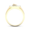 Thumbnail Image 4 of Men's Diamond Saint Jude Ring 3/8 ct tw 10K Yellow Gold