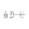 Thumbnail Image 3 of Pear-Shaped White Lab-Created Sapphire Solitaire Stud Earrings Sterling Silver