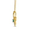 Thumbnail Image 2 of Le Vian Emerald Royalty Fleur-de-Lis Necklace 3/8 ct tw Diamonds 14K Honey Gold 19&quot;