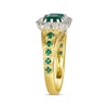 Thumbnail Image 2 of Le Vian Emerald-Cut Emerald Royalty Ring 7/8 ct tw Diamonds 14K Two-Tone Gold