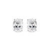 Thumbnail Image 2 of Oval-Shaped White Lab-Created Sapphire Solitaire Stud Earrings Sterling Silver