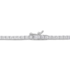Thumbnail Image 3 of Heart-Shaped Lab-Created Ruby Choker Necklace Sterling Silver 15&quot;