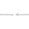 Thumbnail Image 3 of Square & Round-Cut White Lab-Created Sapphire Bracelet Sterling Silver 7.25&quot;