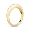 Thumbnail Image 2 of White Lab-Created Sapphire Dome Ring 10K Yellow Gold