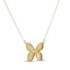 Thumbnail Image 2 of Diamond-Cut Beaded Butterfly Necklace 10K Yellow Gold 18&quot;