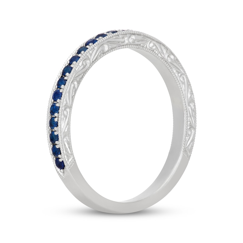 Main Image 2 of Neil Lane Natural Blue Sapphire Anniversary Ring 14K White Gold