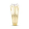 Thumbnail Image 2 of Men's Now + Forever Lab-Grown Diamonds Three-Stone Wedding Ring 1 ct tw 14K Yellow Gold