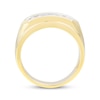 Thumbnail Image 2 of Men's Lab-Created Diamonds by KAY Three-Stone Wedding Ring 1 ct tw 14K Yellow Gold