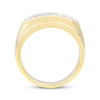 Thumbnail Image 3 of Men's Now + Forever Lab-Grown Diamonds Three-Stone Wedding Ring 1 ct tw 14K Yellow Gold