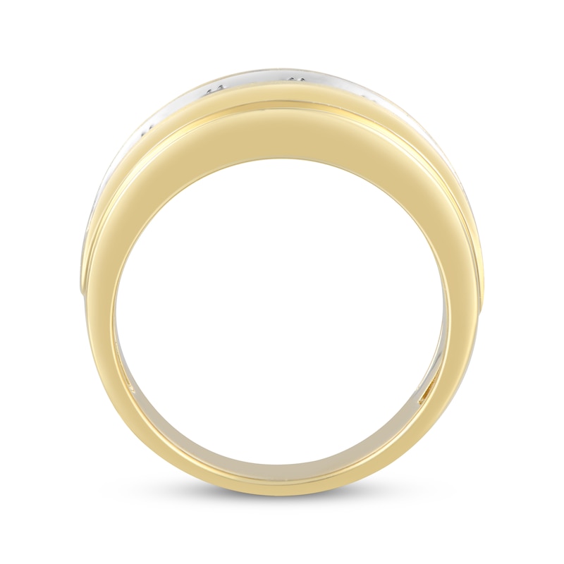 Main Image 3 of Men's Now + Forever Lab-Grown Diamonds Wedding Ring 2 ct tw 14K Yellow Gold