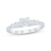 Thumbnail Image 0 of Princess-Cut Diamond Five-Stone Engagement Ring 1 ct tw 14K White Gold