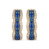 Thumbnail Image 2 of Le Vian Sapphire Waterfall Hoop Earrings 3/8 ct tw Diamonds 14K Honey Gold
