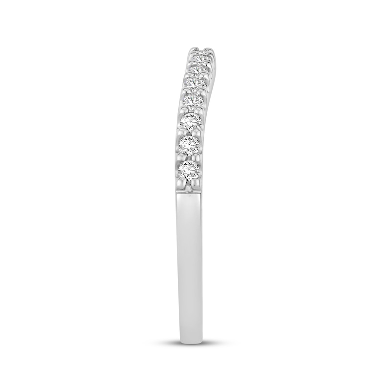 Main Image 2 of Now + Forever Lab-Grown Diamonds Contour Anniversary Ring 1/4 ct tw 14K White Gold