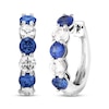 Thumbnail Image 3 of Blue & White Lab-Created Sapphire Gift Set Sterling Silver