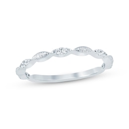 Now + Forever Diamond Anniversary Ring 1/10 ct tw 10K White Gold