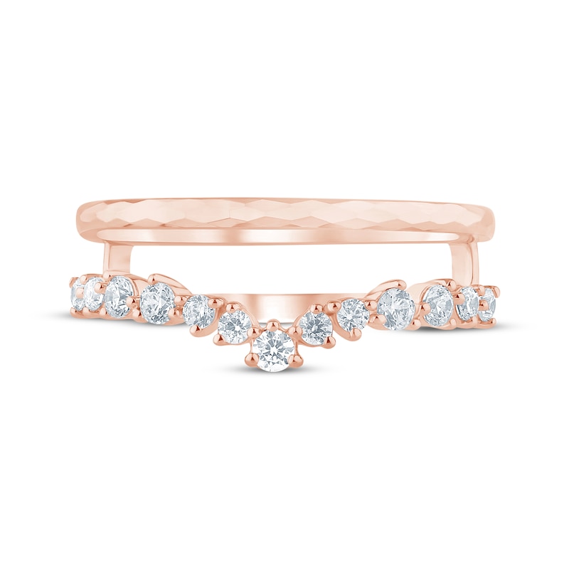 Main Image 3 of Now + Forever Diamond Chevron Enhancer Ring 1/3 ct tw 14K Rose Gold