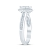 Thumbnail Image 2 of Now + Forever Marquise-Cut Diamond Double Halo Engagement Ring 5/8 ct tw 14K White Gold
