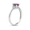 Thumbnail Image 2 of Amethyst & Diamond Ring 1/20 ct tw 10K White Gold