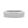 Thumbnail Image 3 of Men's THE LEO Ideal Cut Diamond Wedding Band 1/2 ct tw 14K White Gold