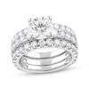 Thumbnail Image 2 of Now + Forever Lab-Grown Diamonds Round-Cut Three-Piece Bridal Set 5 ct tw 14K White Gold