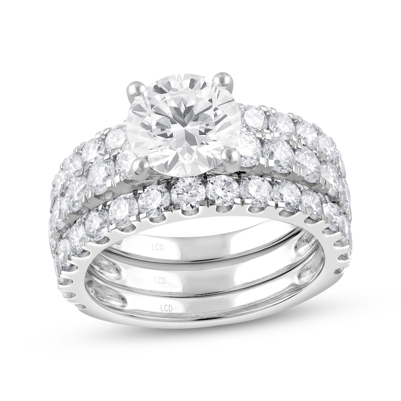 Main Image 2 of Now + Forever Lab-Grown Diamonds Round-Cut Three-Piece Bridal Set 5 ct tw 14K White Gold