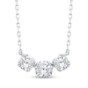 Thumbnail Image 1 of Memories Moments Magic Diamond Three-Stone Necklace 1/2 ct tw 10K White Gold 18"