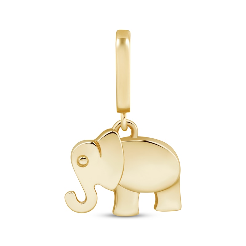 Main Image 1 of Charmed Memories Elephant Charm 10K Yellow Gold