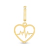 Thumbnail Image 1 of Charmed Memories Heartbeat Charm 10K Yellow Gold