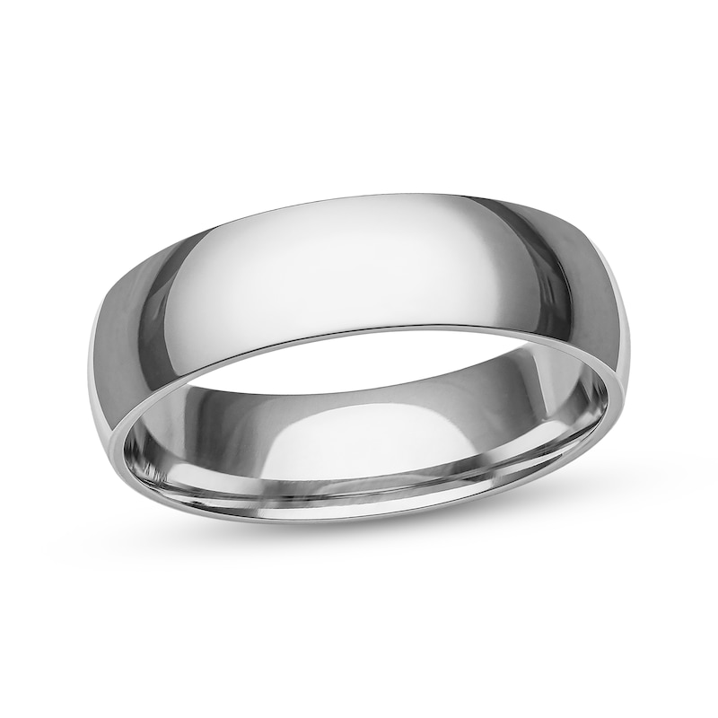 Main Image 1 of Now + Forever Men's Wedding Band Platinum 6mm