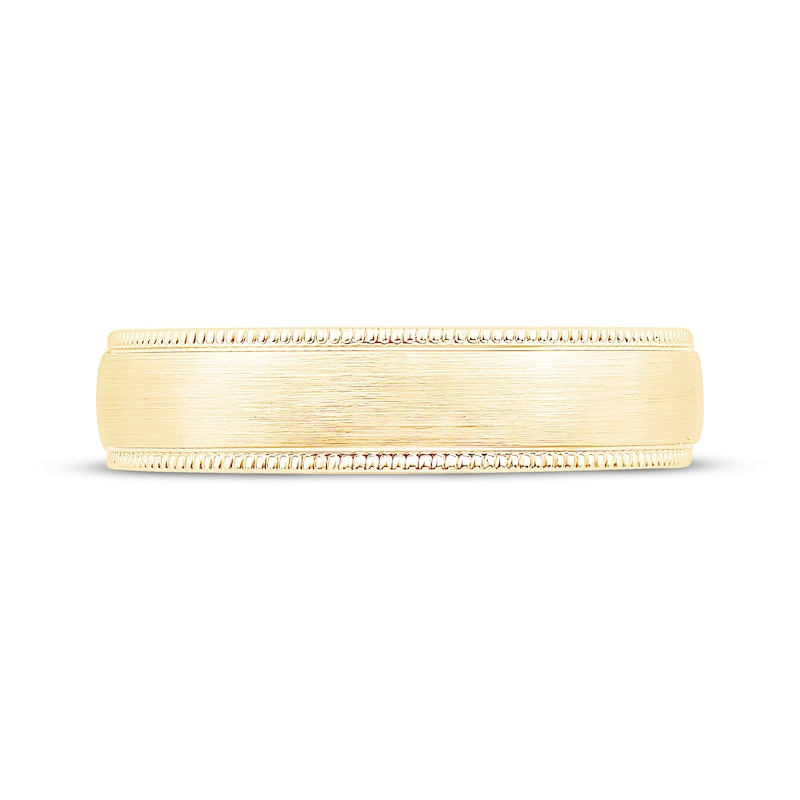 Main Image 3 of Now + Forever Men's Milgrain Wedding Band 10K Yellow Gold 5mm